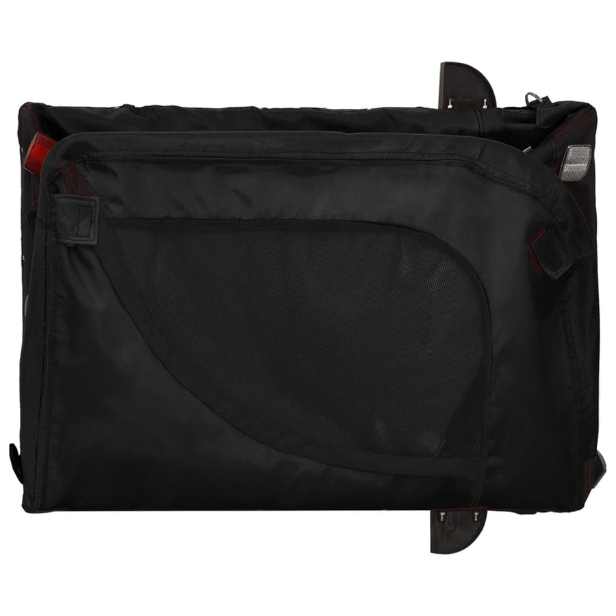 Hondenfietstrailer Oxford Stof En Ijzer 124 x 65 x 66 cm Zwart
