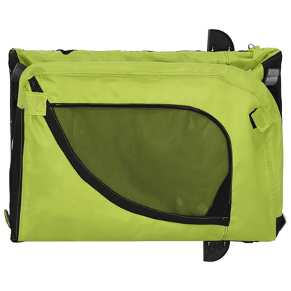Hondenfietstrailer Oxford Stof En Ijzer En Zwart 124 x 65 x 66 cm Groen