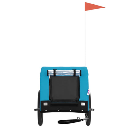 Hondenfietstrailer Oxford Stof En Ijzer En Zwart 136 x 69 x 73.5 cm Blauw