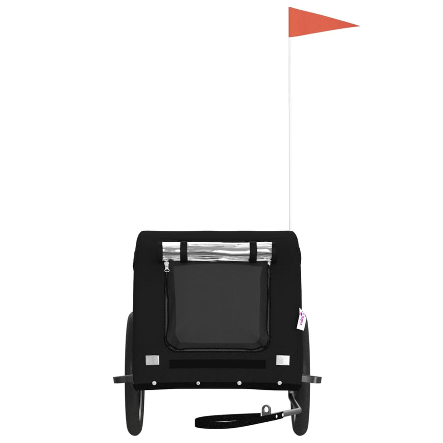 Hondenfietstrailer Oxford Stof En Ijzer 136 x 69 x 73.5 cm Zwart
