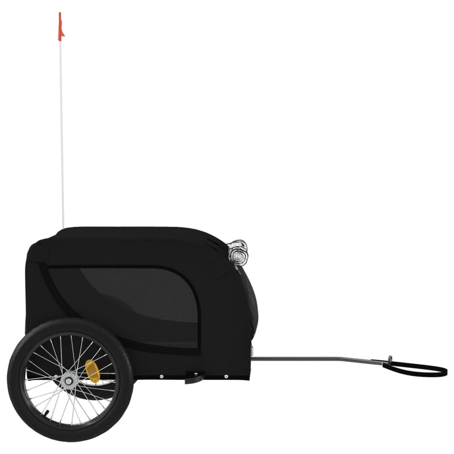 Hondenfietstrailer Oxford Stof En Ijzer 136 x 69 x 73.5 cm Zwart