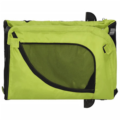 Hondenfietstrailer Oxford Stof En Ijzer En Zwart 136 x 69 x 73.5 cm Groen