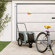 Hondenfietstrailer 125x63x66 cm oxford stof ijzer