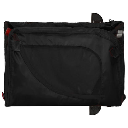 Hondenfietstrailer Oxford Stof En Ijzer Zwart 125 x 63 x 66 cm Zwart (met handvat)