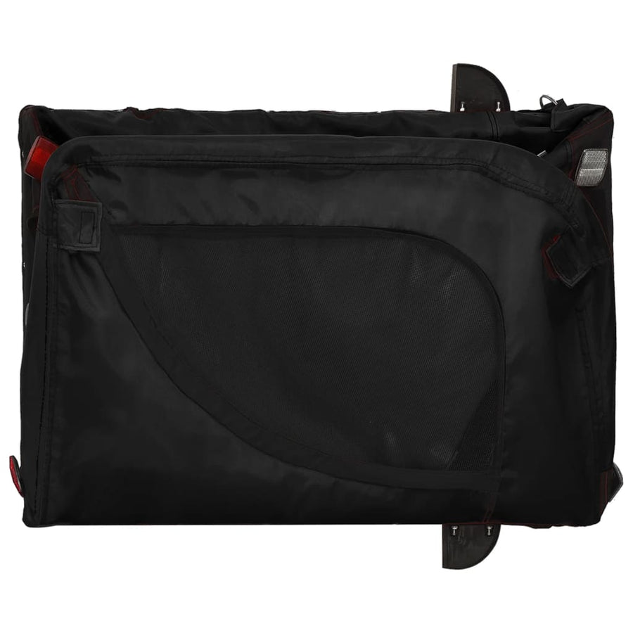 Hondenfietstrailer Oxford Stof En Ijzer Zwart 125 x 63 x 66 cm Zwart (met handvat)