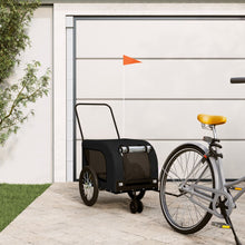 Hondenfietstrailer Oxford Stof En Ijzer Zwart 125 x 63 x 66 cm Zwart (met handvat)