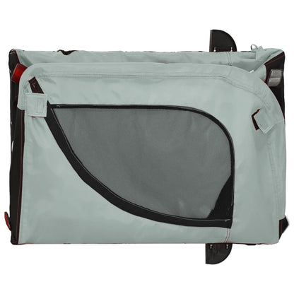 Hondenfietstrailer Oxford Stof En Ijzer 134 x 68 x 74 cm Grijs en zwart