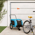 Hondenfietstrailer 134x68x74 cm blauw zwart