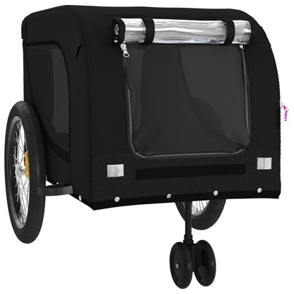 Hondenfietstrailer Oxford Stof En Ijzer Zwart 134 x 68 x 74 cm
