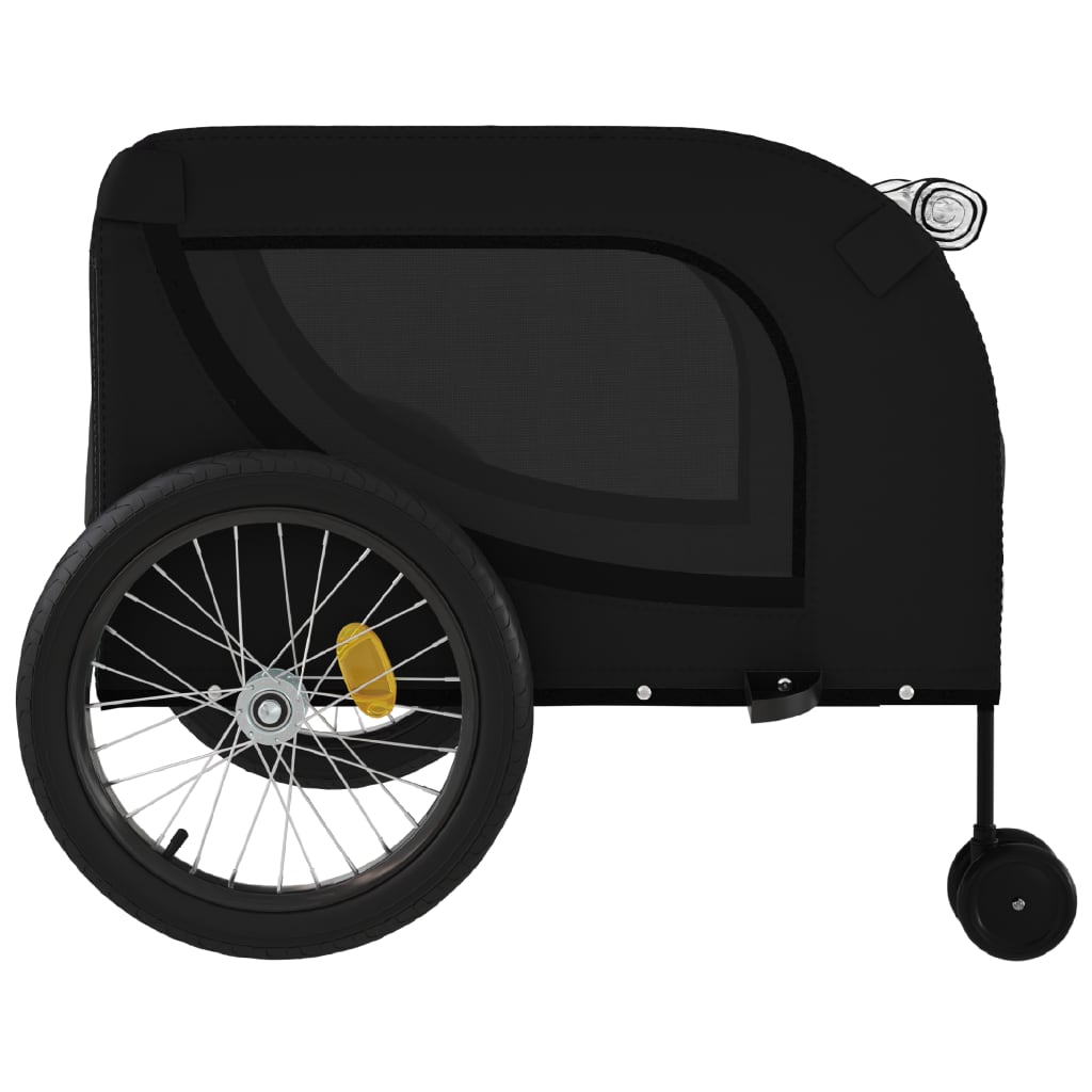 Hondenfietstrailer Oxford Stof En Ijzer Zwart 134 x 68 x 74 cm
