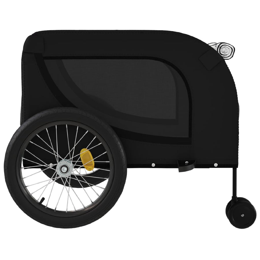 Hondenfietstrailer Oxford Stof En Ijzer Zwart 134 x 68 x 74 cm