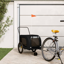 Hondenfietstrailer Oxford Stof En Ijzer Zwart 134 x 68 x 74 cm
