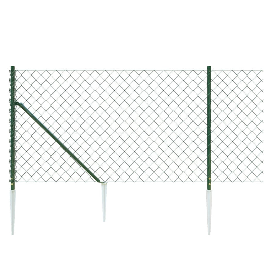 Gaashek met grondankers 1,1x25 m groen 1.1 x 25 m Groen