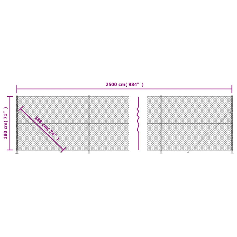 Gaashek Met Flens 1,8X25 M Groen