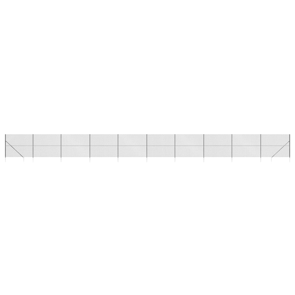 Gaashek met grondankers 1,4x25 m antracietkleurig 1.4 x 25 m Antraciet