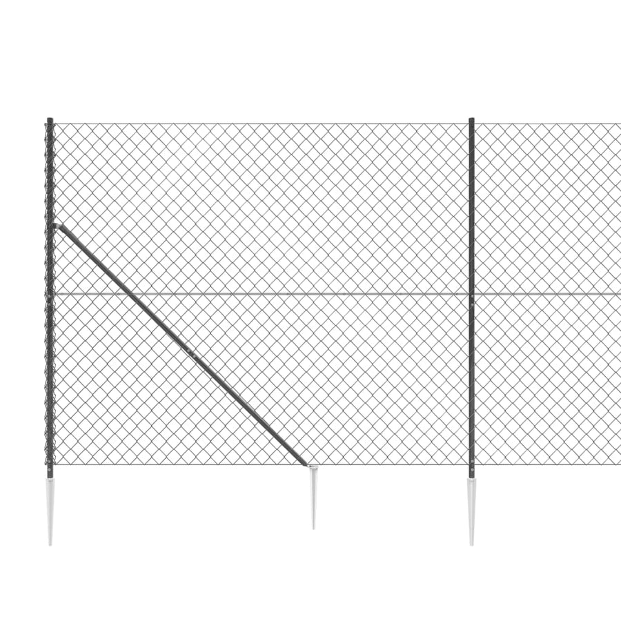 Gaashek Met Grondankers 1,6X25 M Antracietkleurig