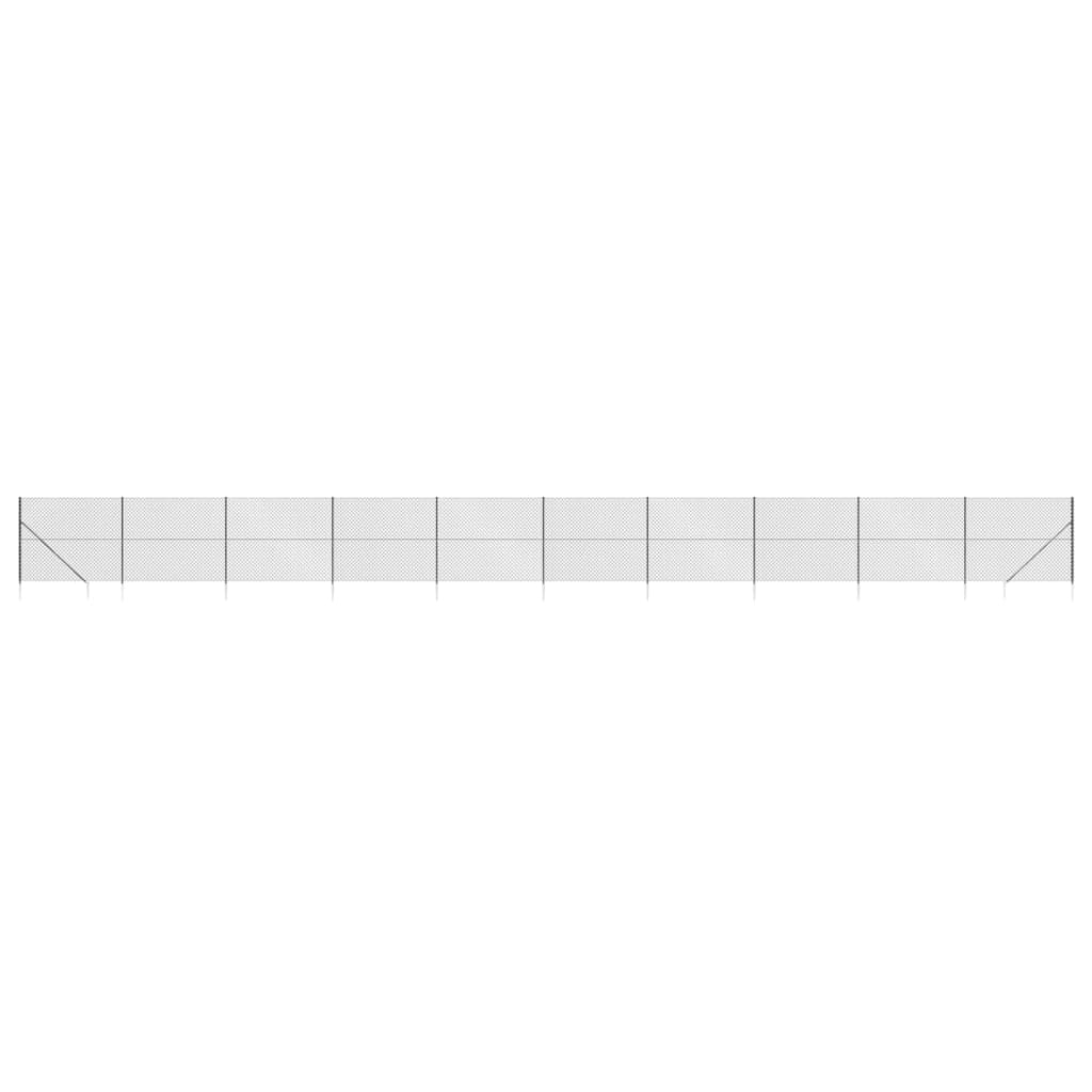 Gaashek met grondankers 1,8x25 m antracietkleurig 1.8 x 25 m Antraciet