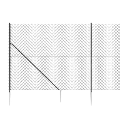 Gaashek met grondankers 1,8x25 m antracietkleurig 1.8 x 25 m Antraciet