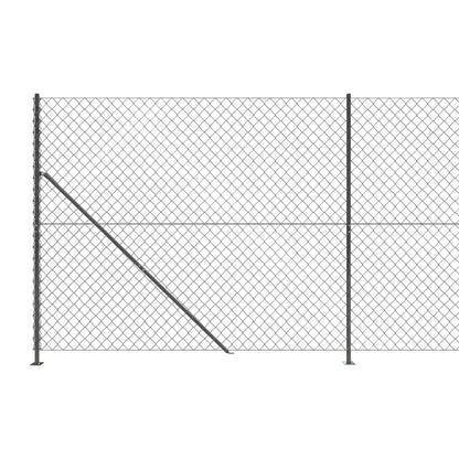 Gaashek met flens 1,6x10 m antracietkleurig 1.6 x 10 m Antraciet