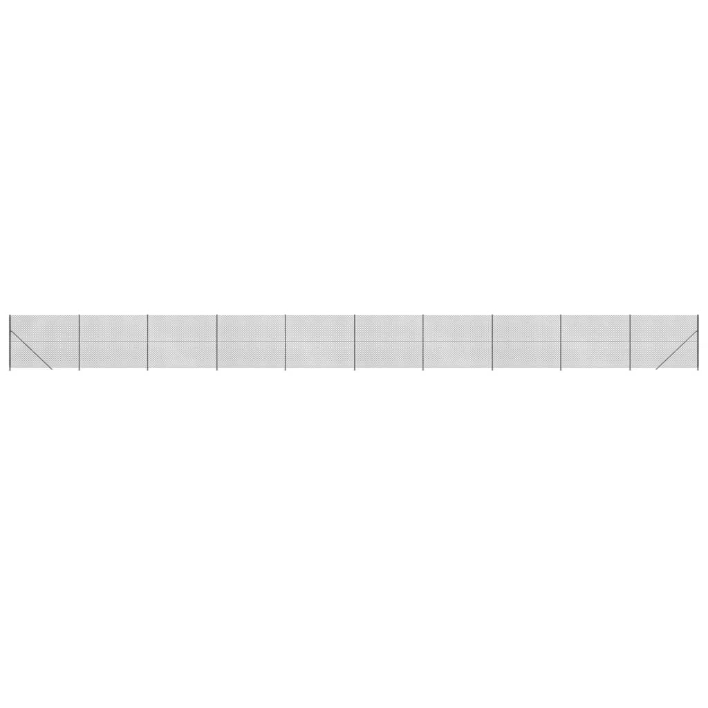 Gaashek met flens 1,4x25 m antracietkleurig 1.4 x 25 m Antraciet