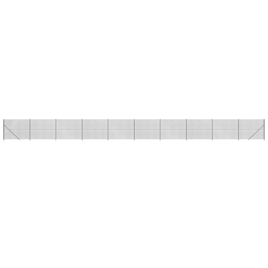 Gaashek met flens 1,4x25 m antracietkleurig 1.4 x 25 m Antraciet