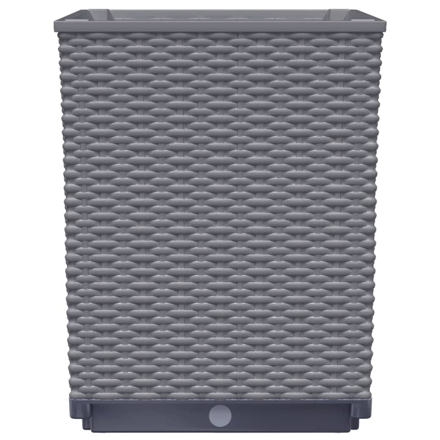 Plantenbakken 2 St 30X30X37 Cm Polypropeen Donkergrijs