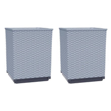 Plantenbakken 2 St 30X30X37 Cm Polypropeen Lichtgrijs