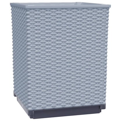 Plantenbakken 2 St 30X30X37 Cm Polypropeen Lichtgrijs