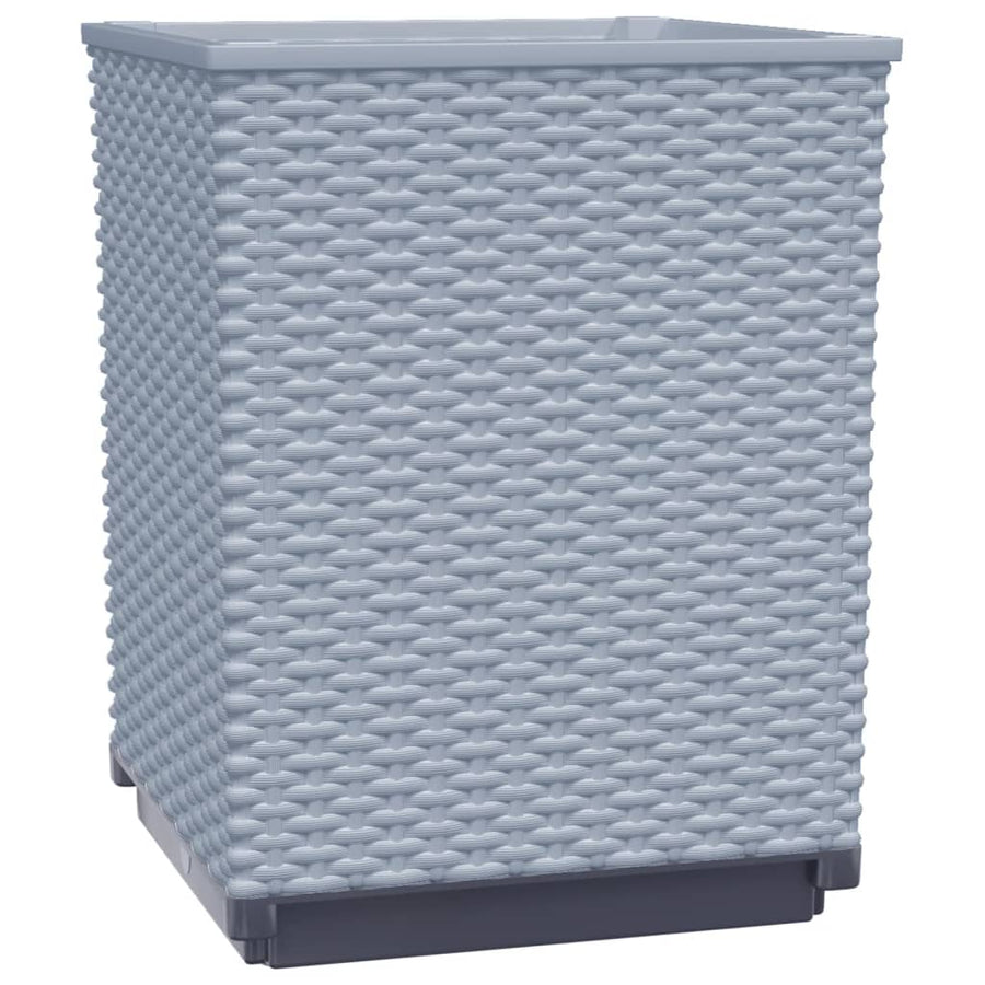 Plantenbakken 2 St 30X30X37 Cm Polypropeen Lichtgrijs