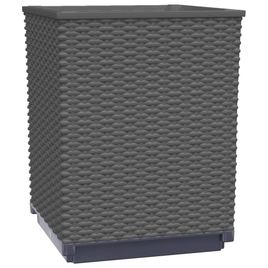 Plantenbakken 2 St 30X30X37 Cm Polypropeen Zwart