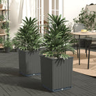 Planters 2 pcs 30x30x37 cm polypropylene black
