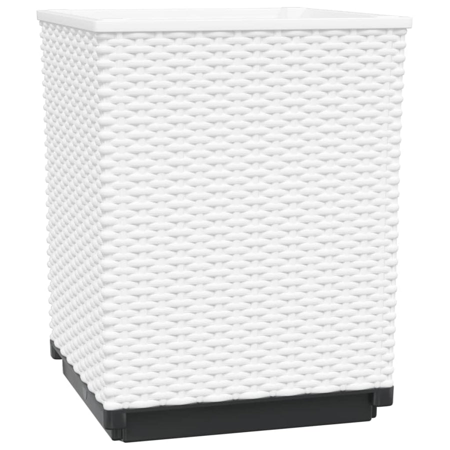 Plantenbakken 2 St 30X30X37 Cm Polypropeen Wit
