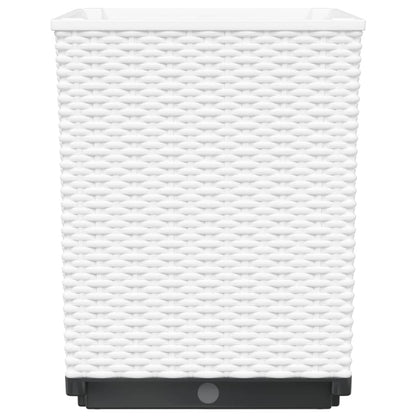 Plantenbakken 2 St 30X30X37 Cm Polypropeen Wit