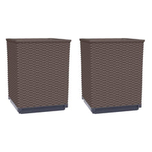 Plantenbakken 30X30X37 Cm Polypropeen 2 Bruin