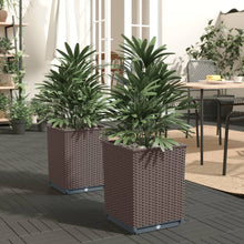 Plantenbakken 30X30X37 Cm Polypropeen 2 Bruin