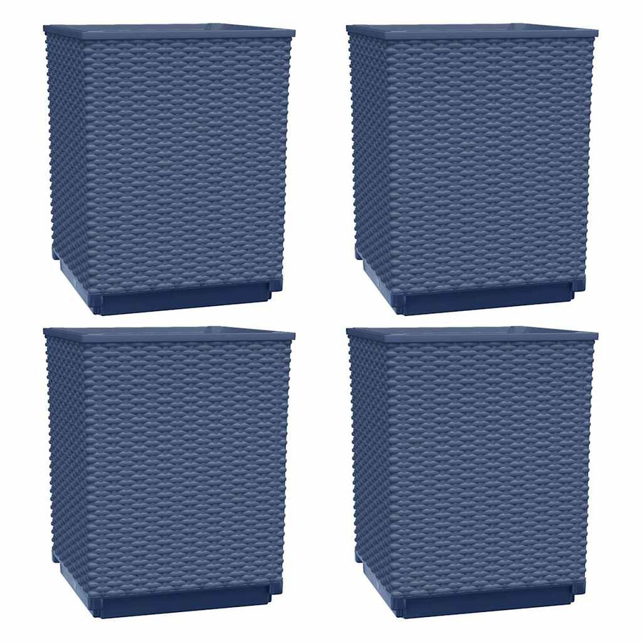 Plantenbakken 30X30X37 Cm Polypropeen 4 Blauwgrijs