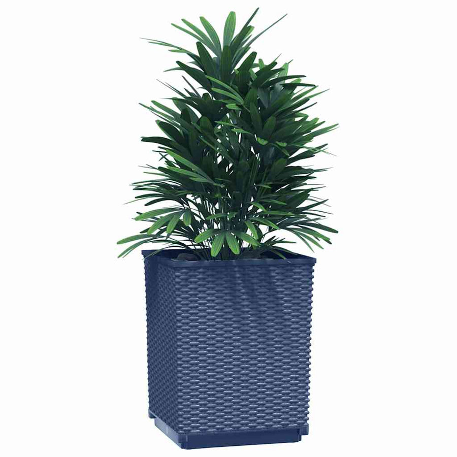 Plantenbakken 30X30X37 Cm Polypropeen 4 Blauwgrijs