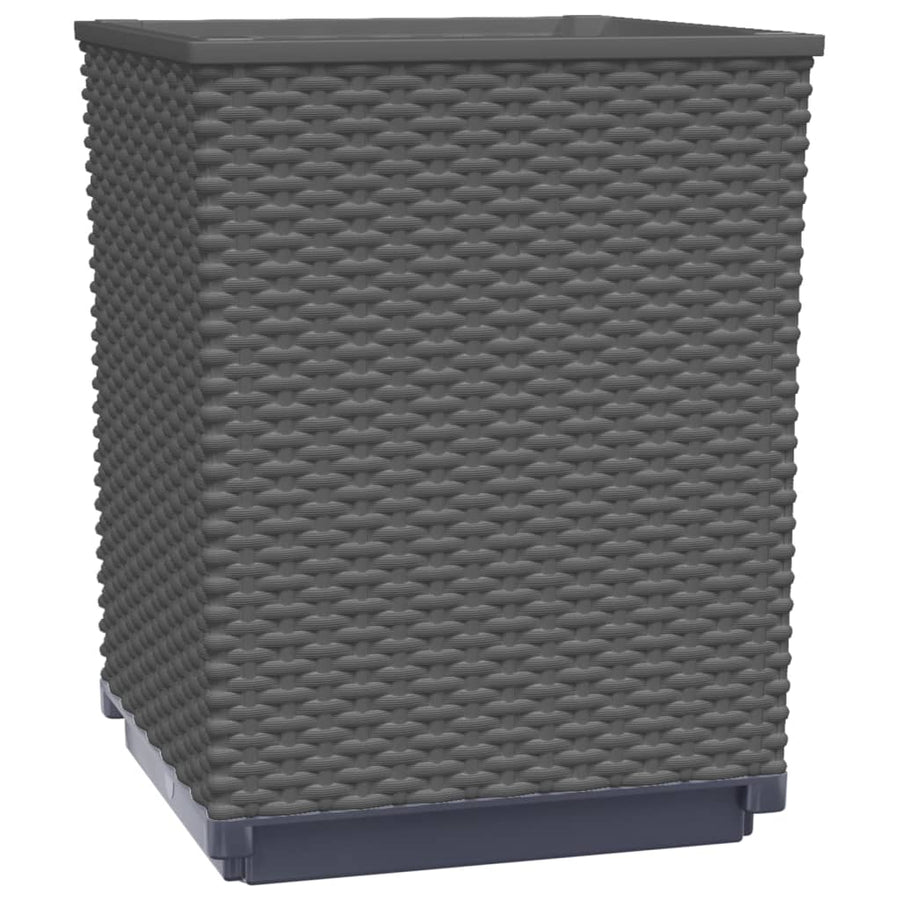 Plantenbakken 4 St 30X30X37 Cm Polypropeen Zwart