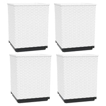 Plantenbakken 4 St 30X30X37 Cm Polypropeen Wit