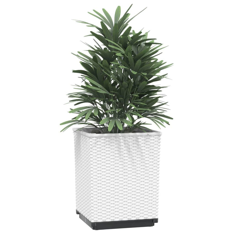 Plantenbakken 4 St 30X30X37 Cm Polypropeen Wit