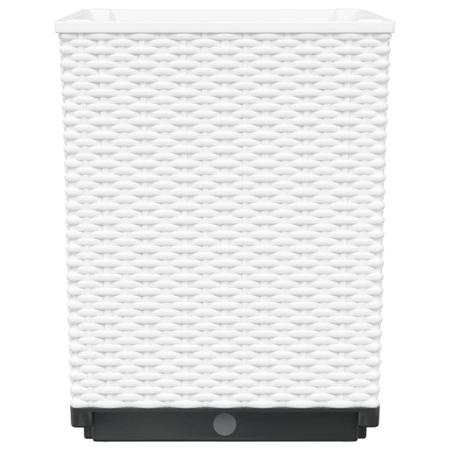 Plantenbakken 4 St 30X30X37 Cm Polypropeen Wit