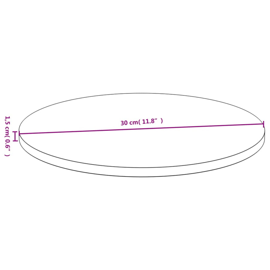 Tafelblad Ø 30X1,5 Cm Bamboe
