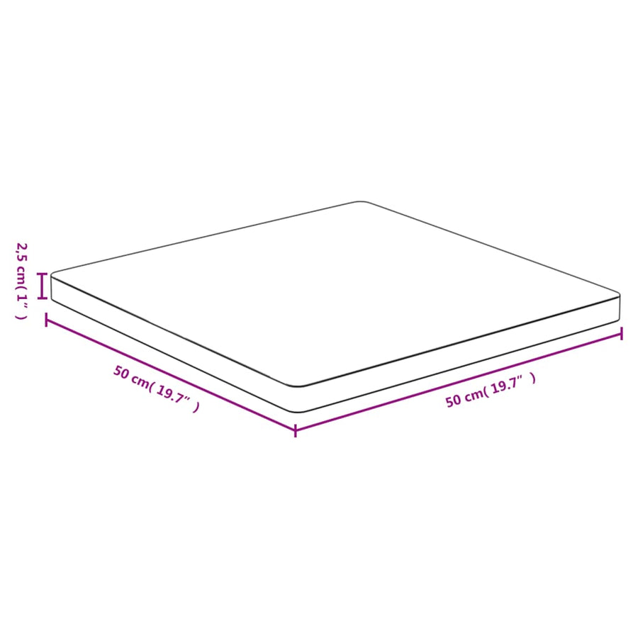 Tafelblad 50X50X2,5 Cm Bamboe