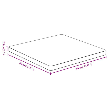Tafelblad 60X60X2,5 Cm Bamboe 60 x 60 x 2.5 cm