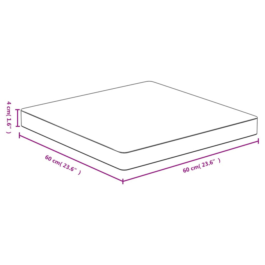 Tafelblad 60X60X4 Cm Bamboe