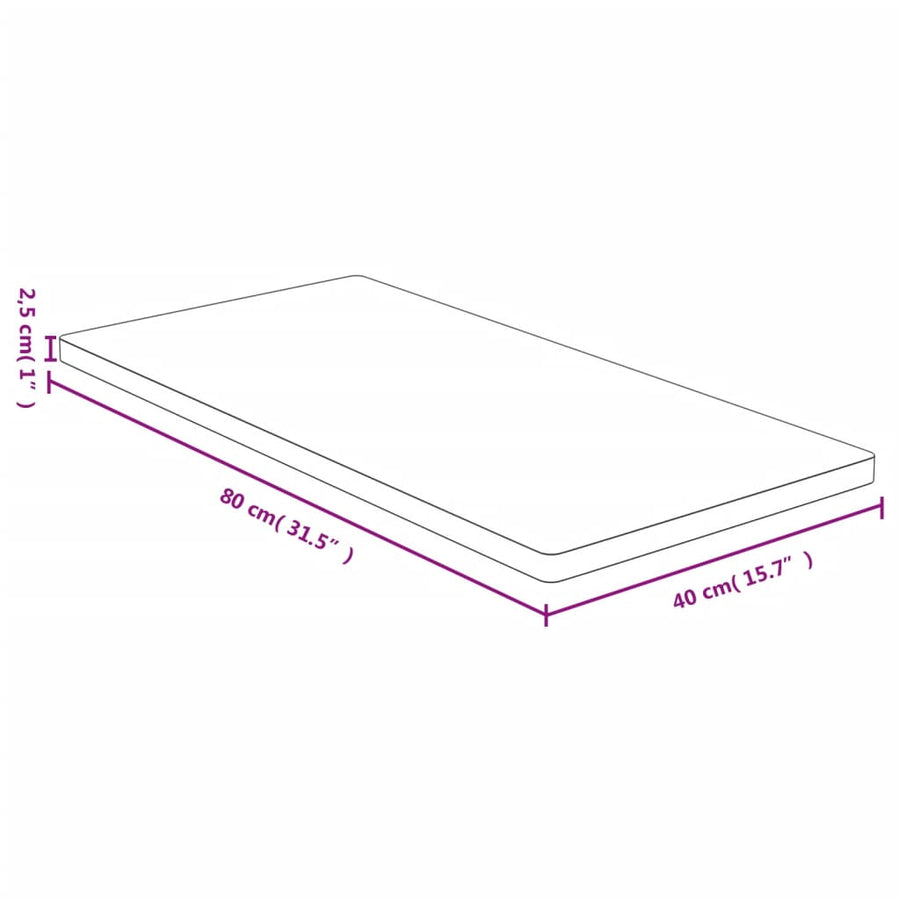 Tafelblad 40X80X2,5 Cm Bamboe