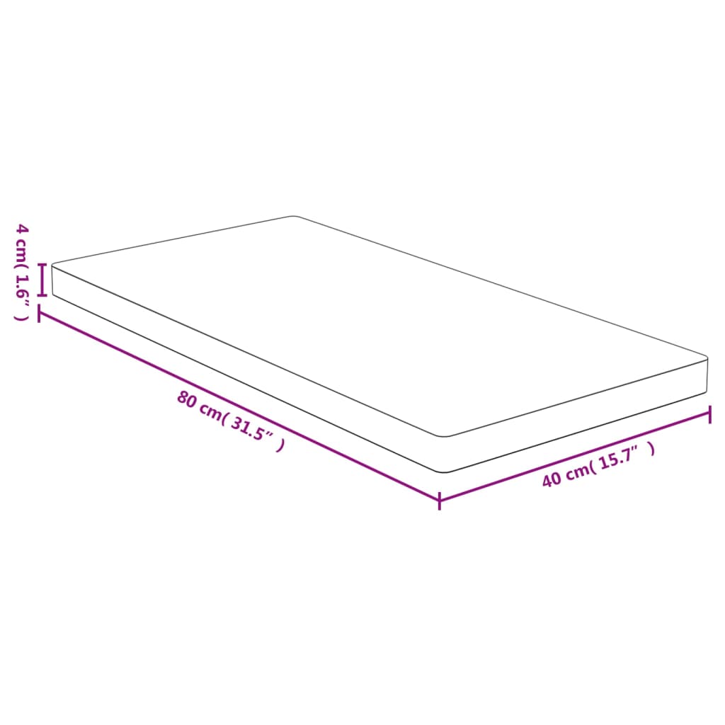 Tafelblad 40x80x4 cm bamboe