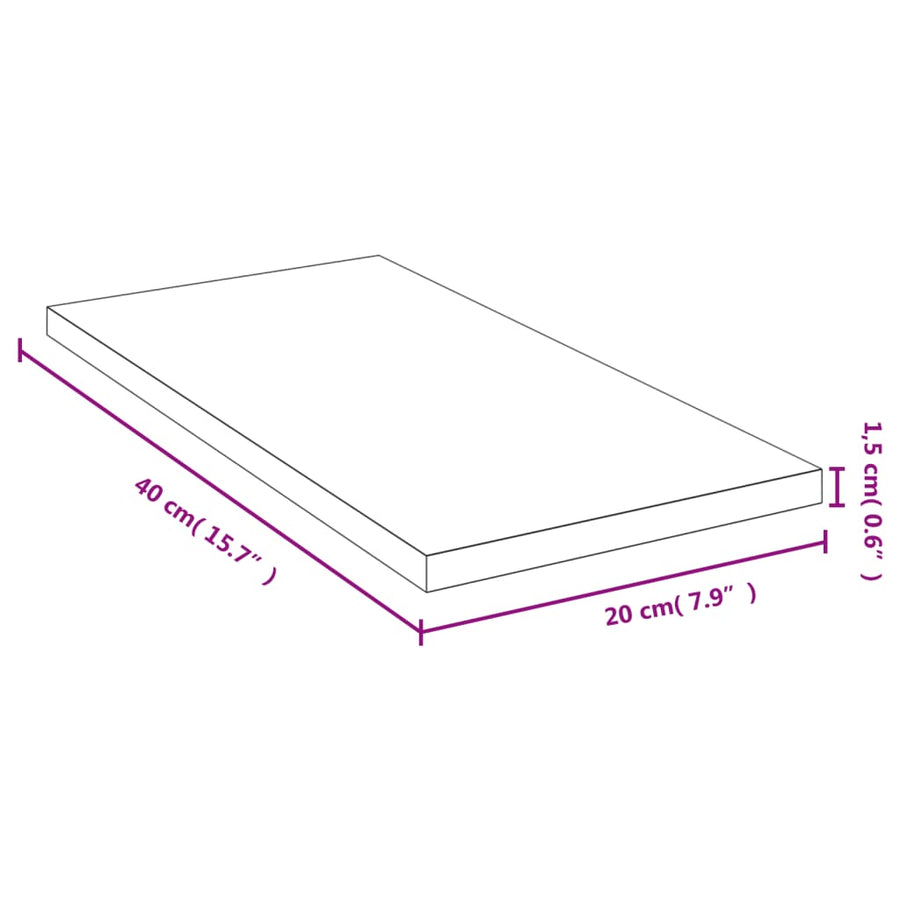 Wandschap 40X20X1,5 Cm Bamboe