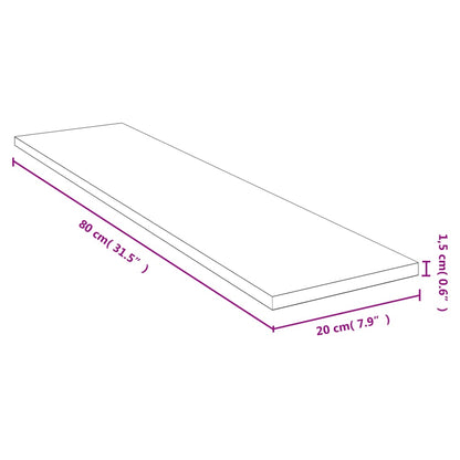 Wandschap 80X20X,5 Cm Bamboe 80 x 20 x 1.5 cm