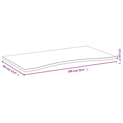 Bureaublad 100X60X2,5 Cm Bamboe 100 x 60 x 2.5 cm
